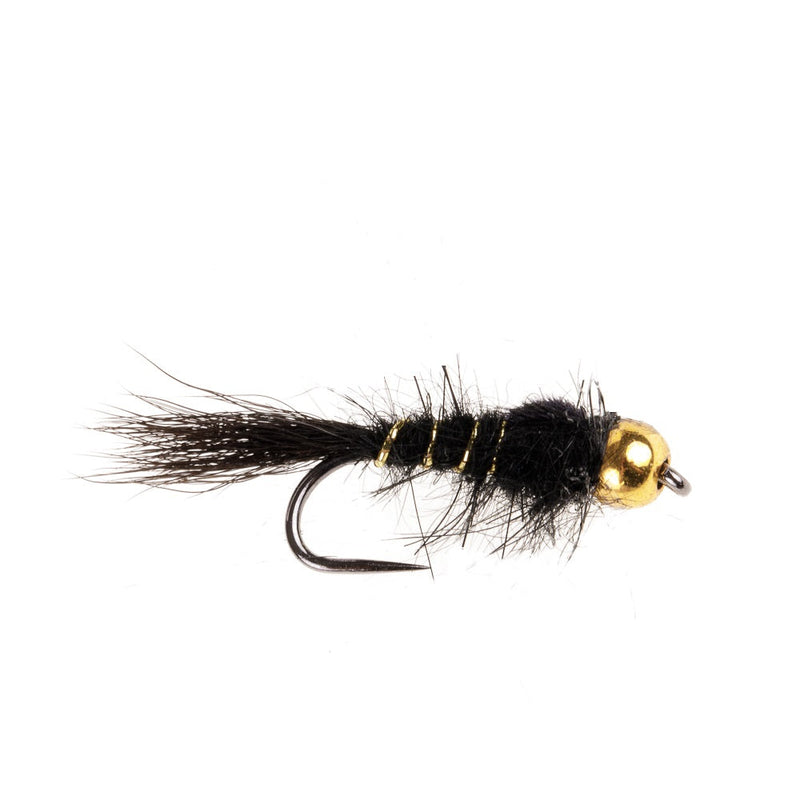 BEADHEAD BARBLESS FLY BEADHEAD HARES EAR BLACK