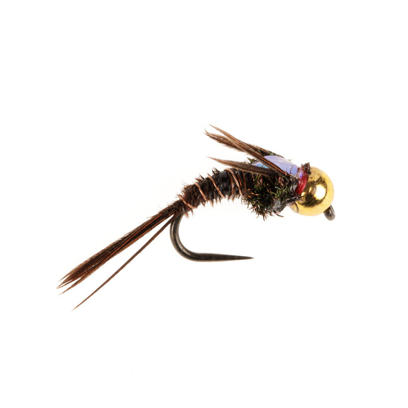 BEADHEAD BARBLESS FLY BH PHEASANT TAIL GRUB