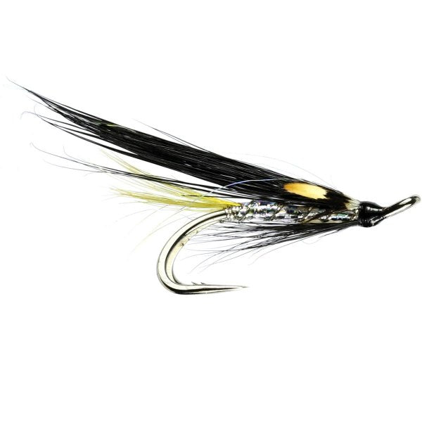 SALMON DOUBLE FLY SILVER STOAT TAIL JC