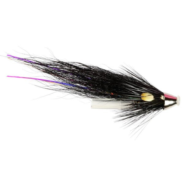 SALMON TUBES - PLASTIC FLY SILVER STOAT CONEHEAD