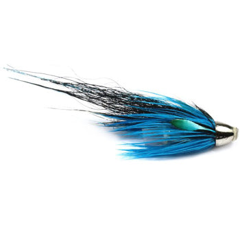 SALMON TUBES - PLASTIC FLY BLUE CHARM CRIMP MINI CONEHEAD