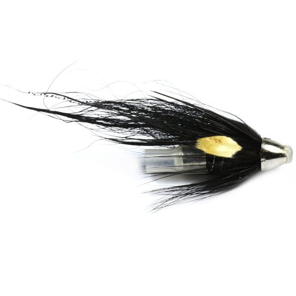 SALMON TUBES - PLASTIC FLY STOATS TAIL CRIMP MINI CONEHEAD
