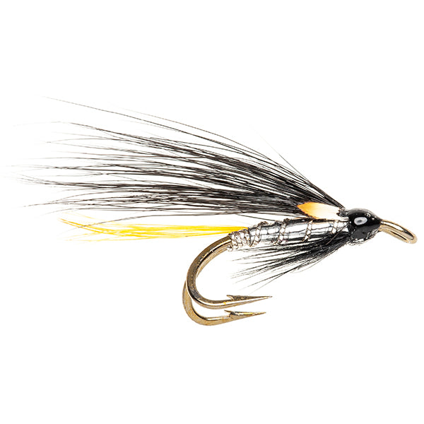SEA TROUT WEE DOUBLE FLY SILVER STOATS TAIL JC
