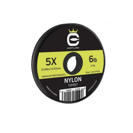 CORTLAND COPOLYMER NYLON TIPPET NYLON - FRESHWATER TIPPET 50YD