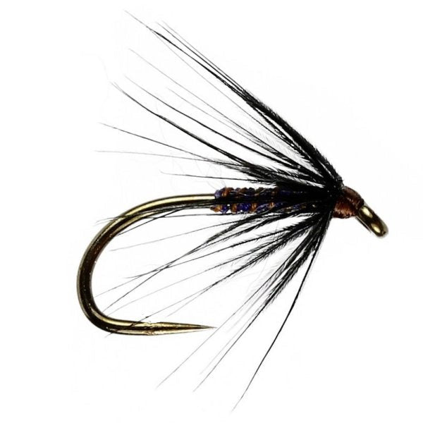 WET SPIDER BARBLESS FLY DARK WATCHET