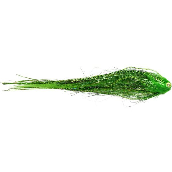 PREMIUM PIKE FLY TUBE FLY - GREEN COMET