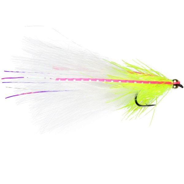 STREAMER / LURE FLY WHITE CHROME CAT