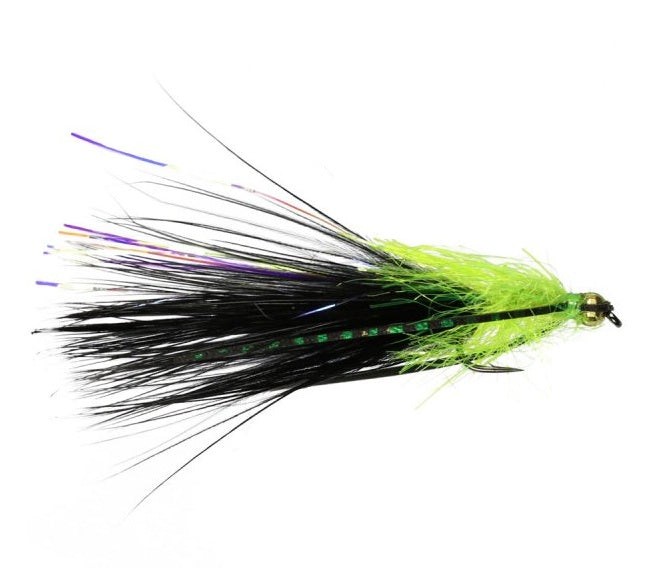 STREAMER / LURE FLY BLACK CHROME CAT