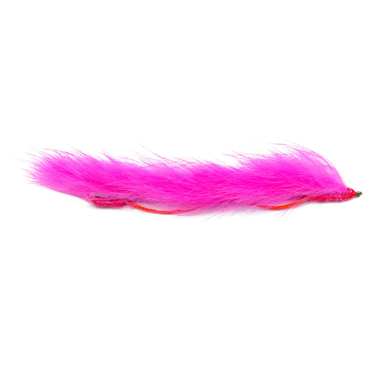 SNAKE FLY RABBIT FUR PINK
