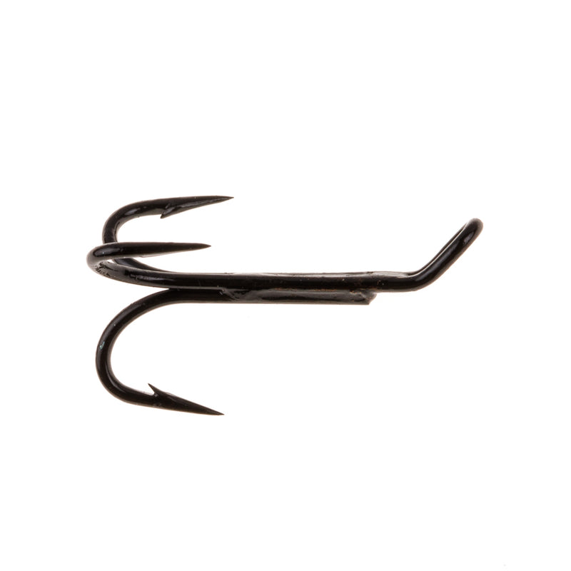 SALMON BLACK TREBLE FLY FISHING HOOK