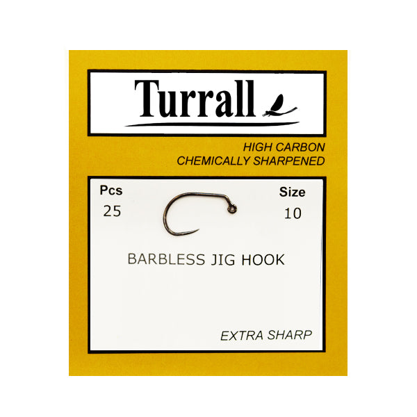 BARBLESS JIG FLY FISHING HOOK