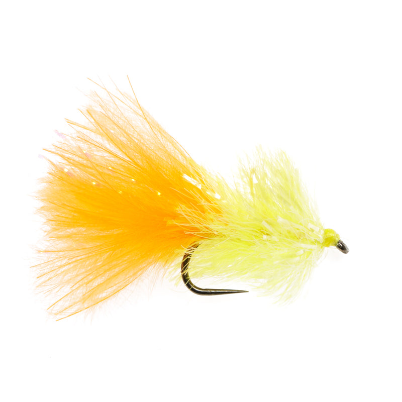 BLOB / BUNG BARBLESS FLY YELLOW AND ORANGE FLASH BLOB