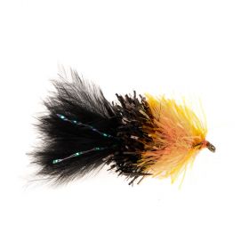 BLOB / BUNG BARBLESS FLY TWO TONE BLACK & ORANGE BLOB
