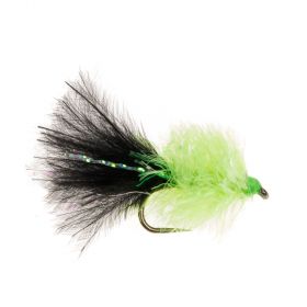 BLOB / BUNG BARBLESS FLY TWO TONE CHARTRESUE & BLACK BLOB