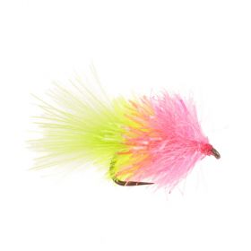 BLOB / BUNG BARBLESS FLY TWO TONE LIME & PINK BLOB