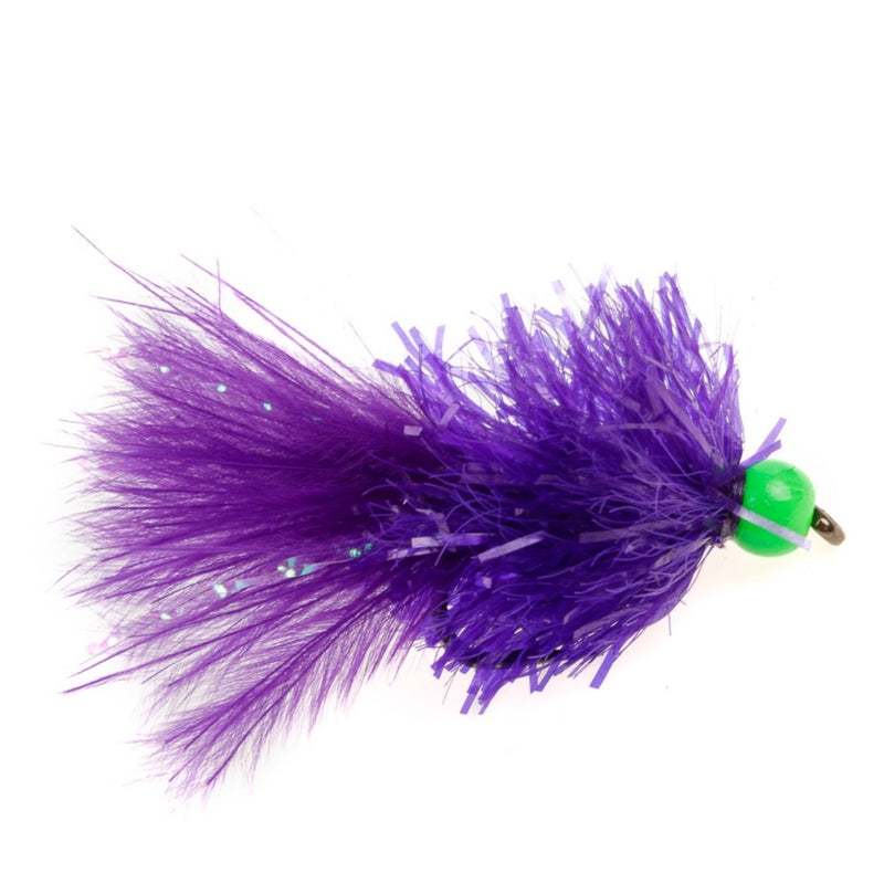 BLOB / BUNG BARBLESS FLY HOT HEAD PURPLE & CHART BLOB