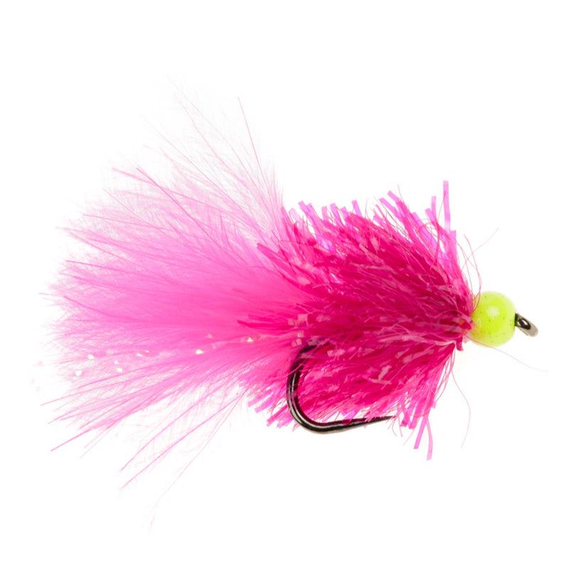 BLOB / BUNG BARBLESS FLY HOT HEAD PINK & YELLOW BLOB