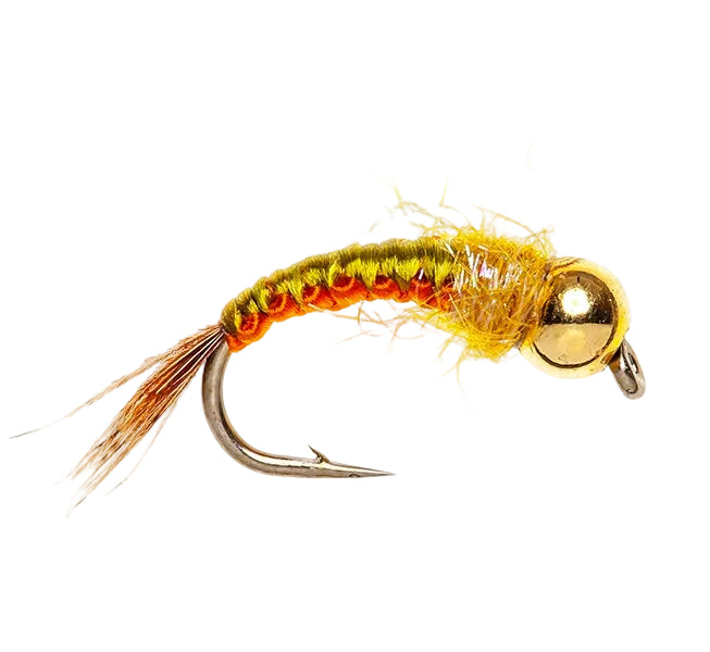 BEADHEAD FLY WOVEN CZECH NYMPH OLIVE BH