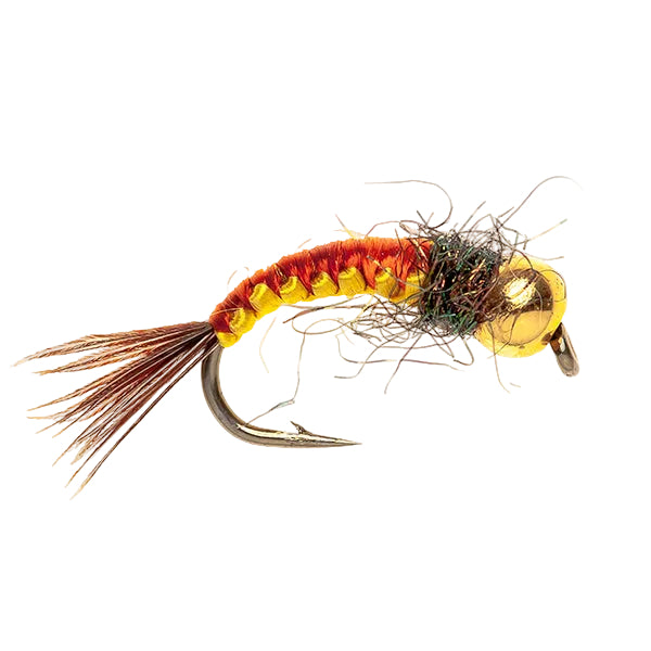 BEADHEAD FLY WOVEN CZECH NYMPH BROWN BH