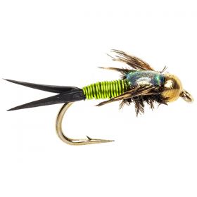 BEADHEAD FLY FLASHBACK COPPER JOHN OLIVE BEADHEAD
