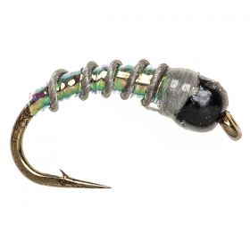 BEADHEAD FLY BEADHEAD PEARL & GREY MIDGE