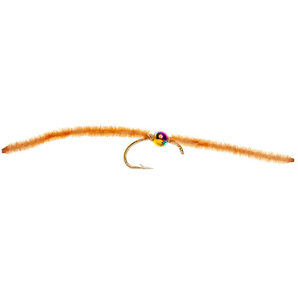 BEADHEAD FLY SAN JUAN WORM TAN BH