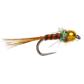 BEADHEAD BARBLESS FLY MICRO BUG BEADHEAD BROWN