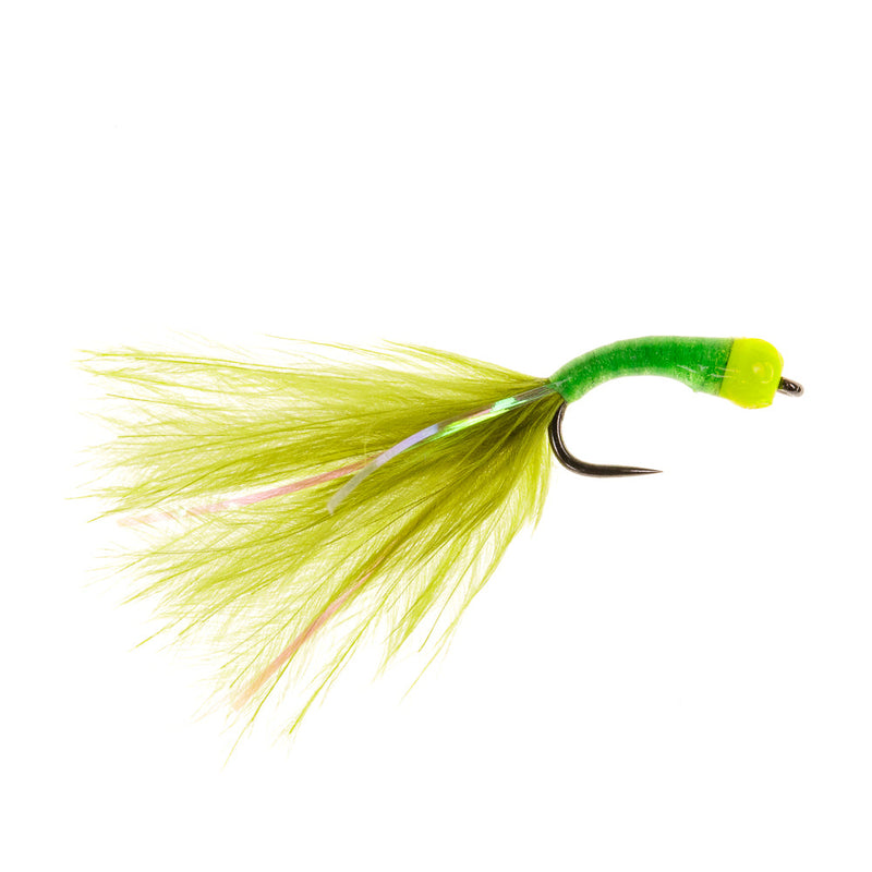 BEADHEAD BARBLESS FLY TROUT TIPPLE OLIVE BL