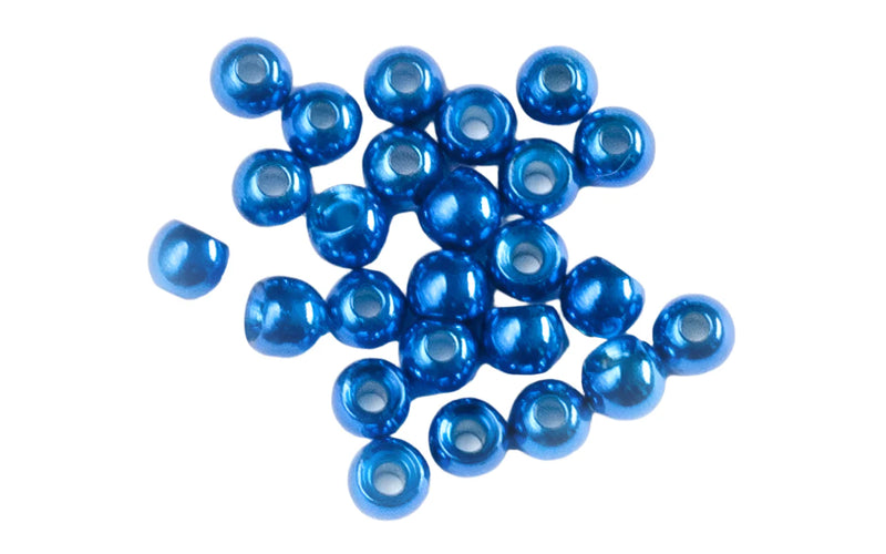 BRASS COUNTERSUNK MET BLUE FLY TYING BEADS