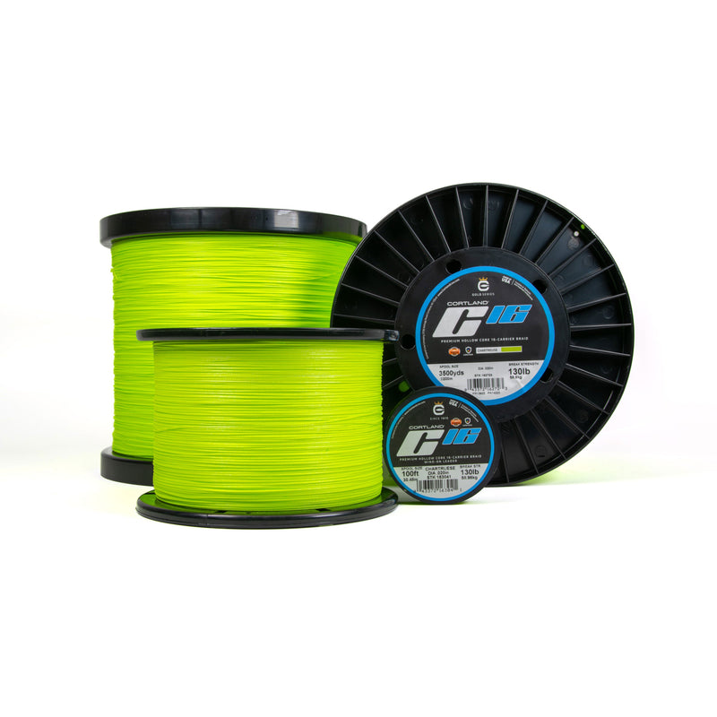 CORTLAND C-16 SUPER BRAID  SPLICEABLE BRAID CHARTREUSE 600YD