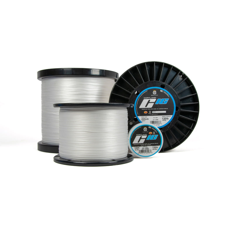 CORTLAND C-16 SUPER BRAID  SPLICEABLE BRAID WHITE 600YD