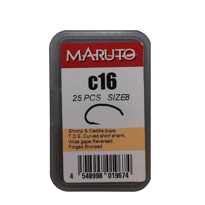 MARUTO GRUB SHRIMP CADDIS FLY TYING HOOK