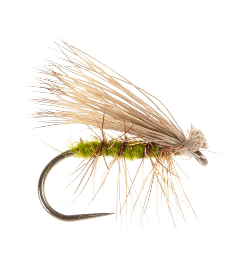 CADDIS/SEDGE BARBLESS FLY ELK HAIR OLIVE
