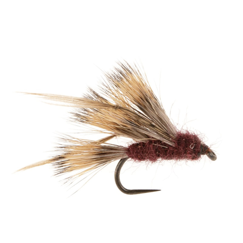 CADDIS/SEDGE BARBLESS FLY SEDGE HOG CLARET