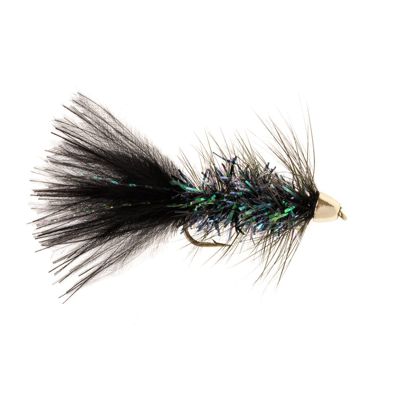 CONE HEAD BUGGER FLY BLACK KRYSTAL