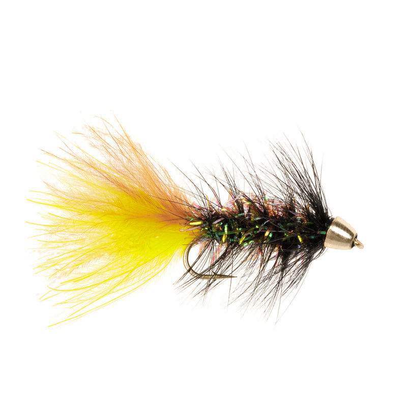 CONE HEAD BUGGER FLY BROWN YELLOW KRYSTAL