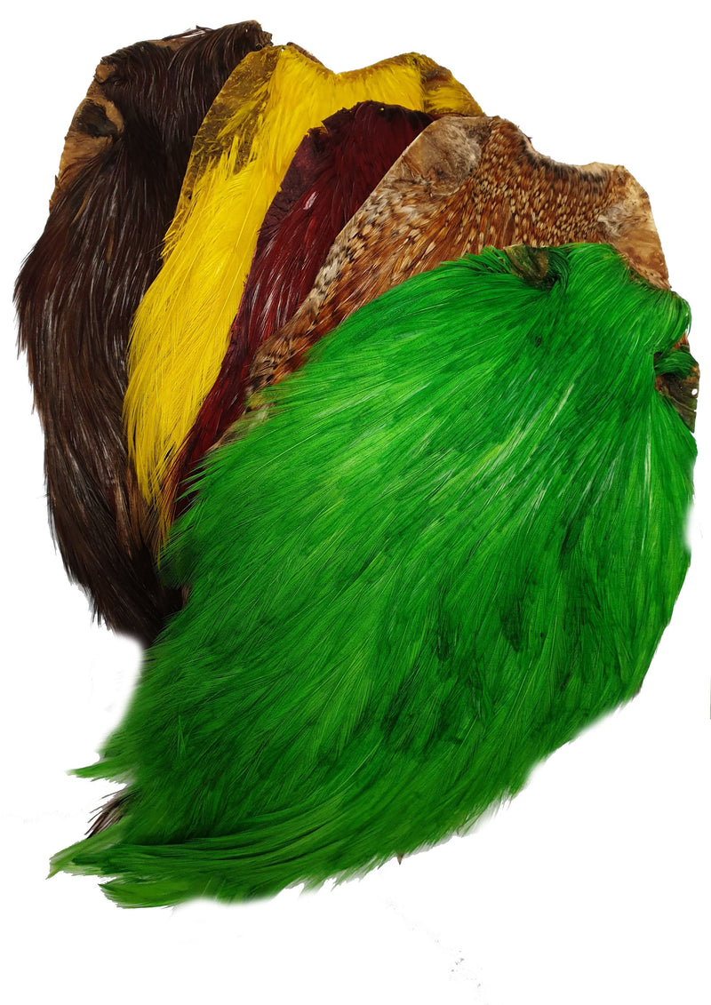 COMPLETE COCK NECK FLY TYING FEATHERS