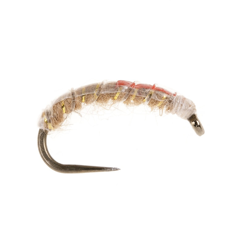CZECH NYMPH FLY SLIM LINE CZECH NYMPH LIGHT TAN & HOT ORANGE