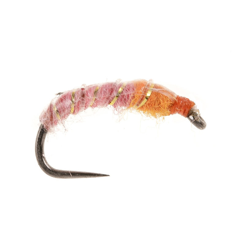 CZECH NYMPH BARBLESS FLY SLIM LINE CZECH NYMPH PINK ORANGE & BLACK