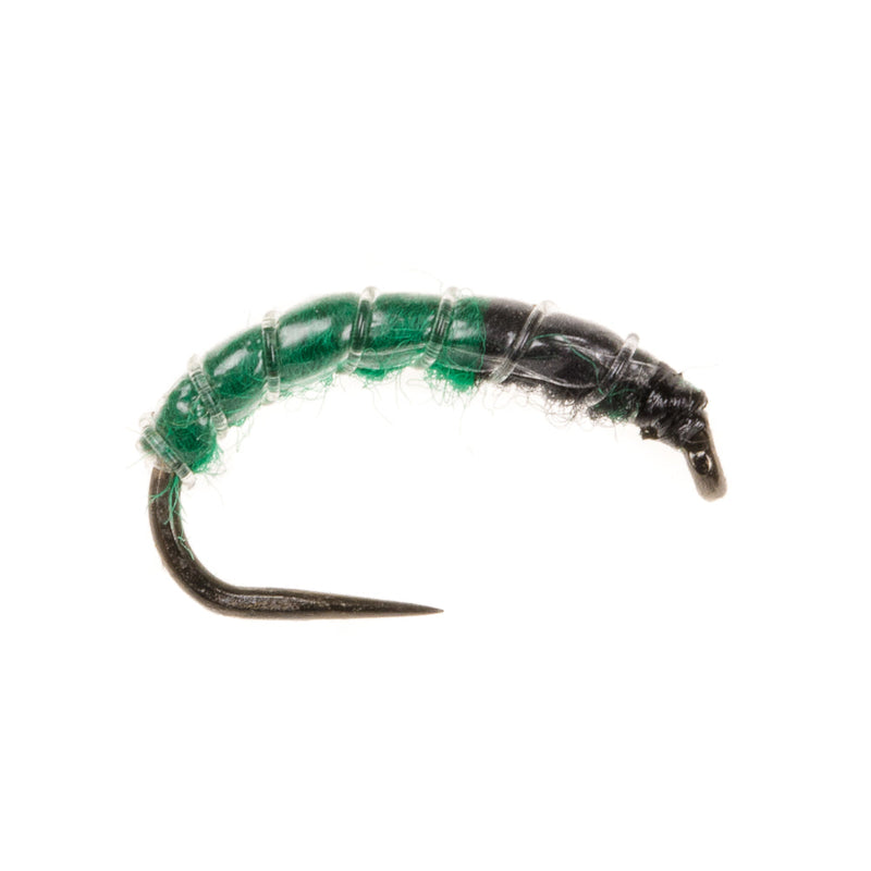 CZECH NYMPH BARBLESS FLY SLIM LINE CZECH NYMPH GREEN & BLACK
