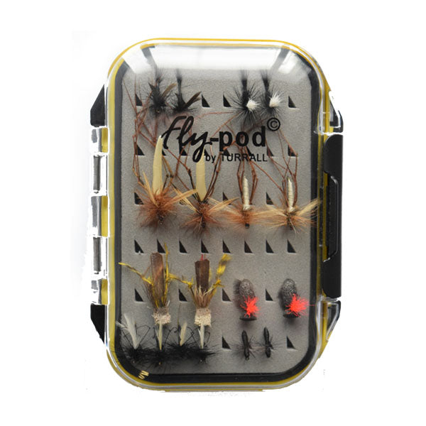 FLY POD SELECTION CHALK STREAM TERRESTRIALS 18 FLIES