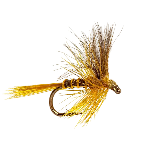 CUL DE CANARD FLY CDC THORAX PEACOCK YELLOW