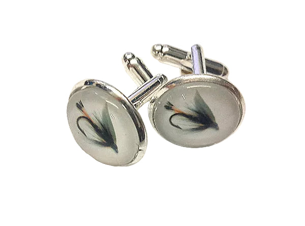 FLIESONLINE FISHING FLY CUFFLINKS