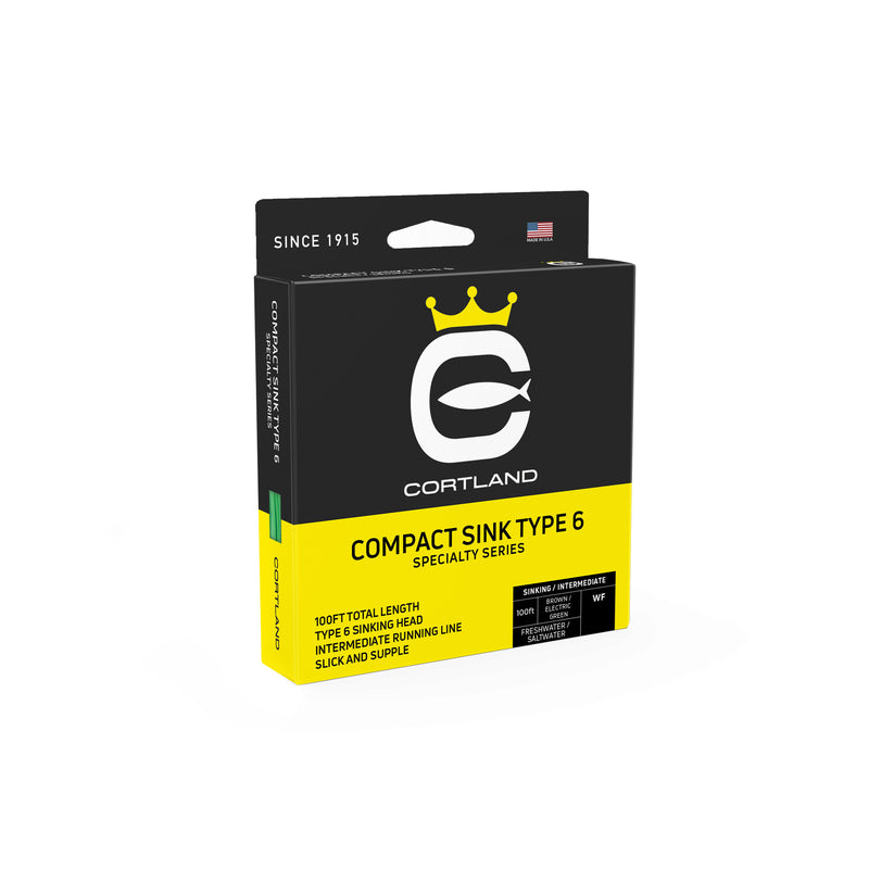 CORTLAND COMPACT SINK TYPE 6 SINKING / INT FLY LINE