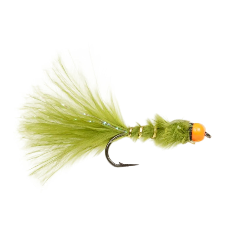 DAMSEL FLY BEADHEAD ORANGE HOTHEAD DAMSEL