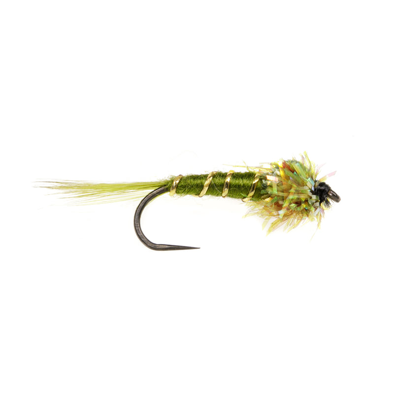 STILLWATER BARBLESS FLY FRITZ OLIVE DAMSEL