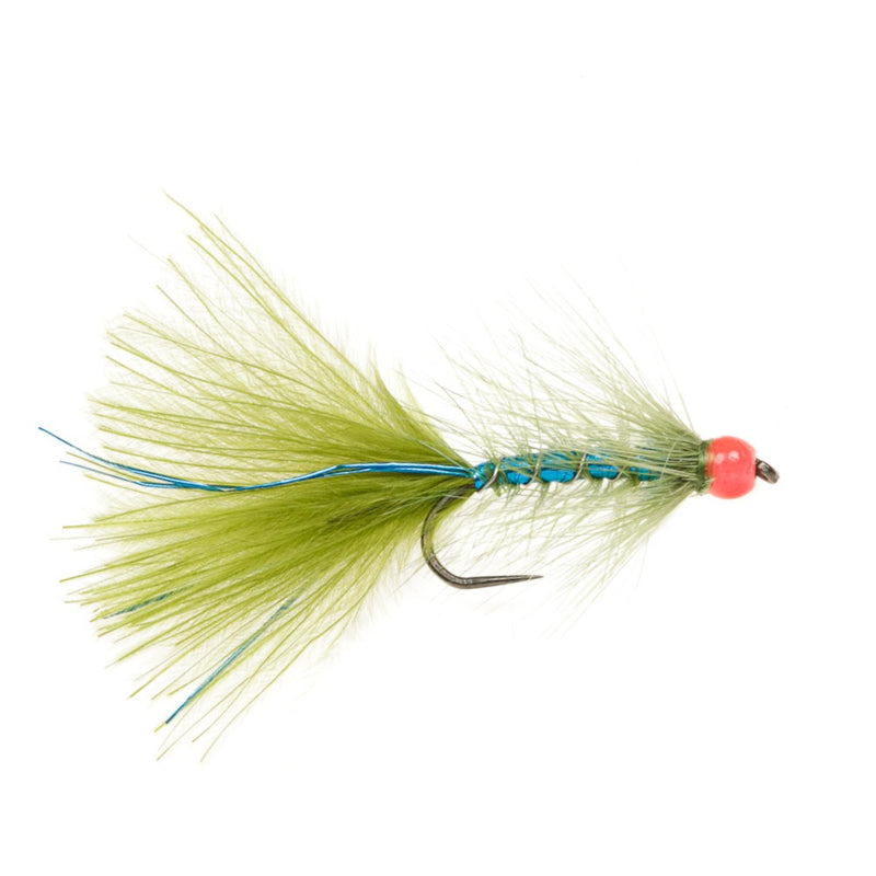 STILLWATER BARBLESS FLY ORANGE HOTHEAD BLUE FLASH DAMSEL