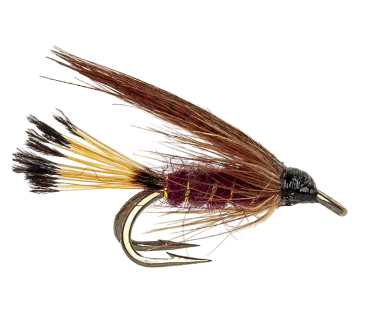 TROUT DOUBLE FLY MALLARD & CLARET
