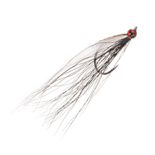 DROP SHOT MINNOW FLY BLACK & WHITE