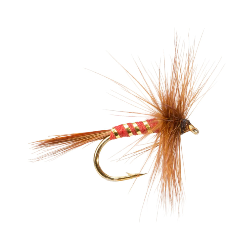 DRY HACKLED FLY RED SPINNER